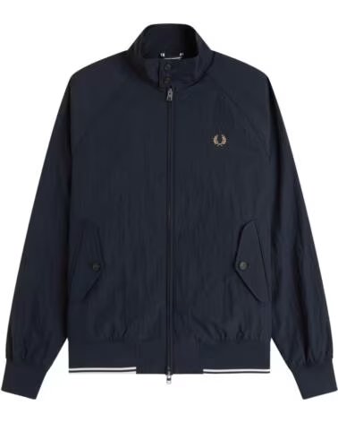 GIACCHE FRED PERRY CRINKLE HARRINGTON NAVY