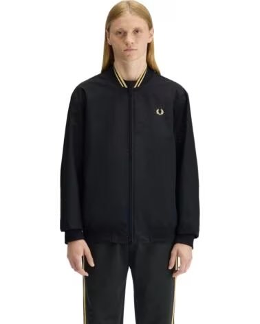 FRED PERRY BLUSÃO BOMBER BRENTHAM PRETO BLACK