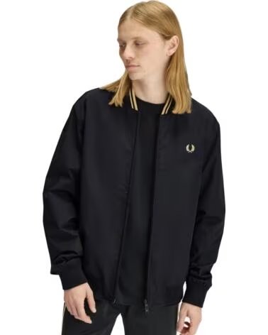 FRED PERRY BLUSÃO BOMBER BRENTHAM PRETO BLACK