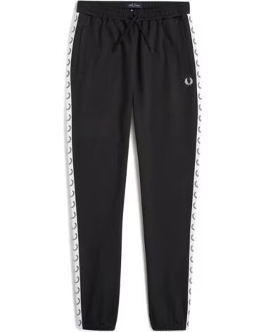 PANTALÓN DE CHÁNDAL TAPED TRACK FRED PERRY NEGRO BLACK
