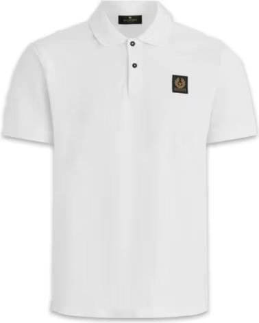 BELSTAFF POLO DE PIQUÉ DE ALGODÓN BLANCO WHITE