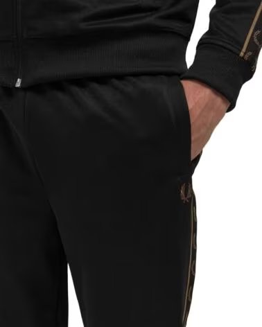 FRED PERRY TAPED TRACK PANT BLACK