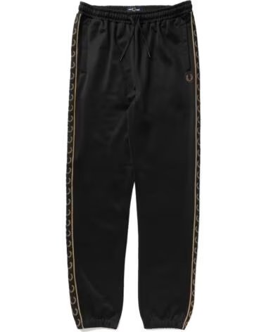 FRED PERRY TAPED TRACK PANT BLACK