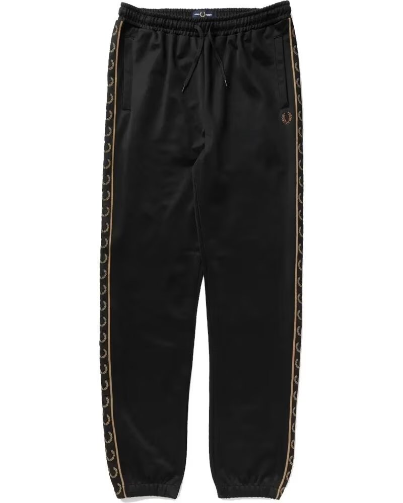 FRED PERRY TAPED TRACK PANT BLACK
