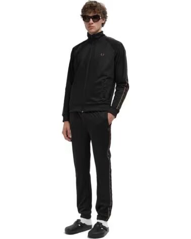 FRED PERRY TAPED TRACK PANT BLACK