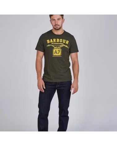 T-SHIRT BARBOUR INTERNATIONAL LEGENDARY A7 CINZA FLORESTA GREY