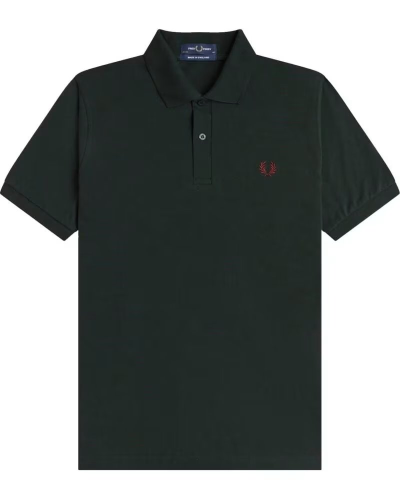 POLO FRED PERRY REISSUES ORIGINAL PLAIN VERDE NOCHE Y OXBLOOD DARK GREEN