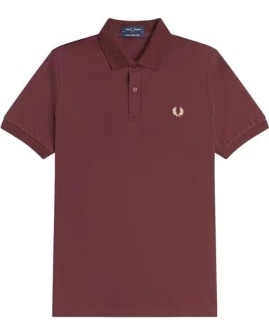 FRED PERRY REISSUES ORIGINAL PLAIN POLO OXBLOOD - CHAMPAGNE BURGUNDY