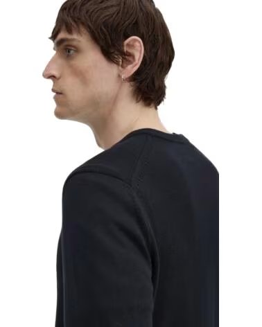 FRED PERRY CLASSIC V NECK JUMPER BLACK