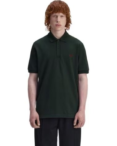POLO FRED PERRY REISSUES ORIGINAL PLAIN VERDE NOCHE Y OXBLOOD DARK GREEN