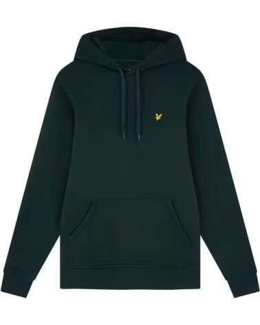 LYLE & SCOTT FELPA CON CAPPUCCIO DARK GREEN
