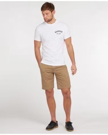 BARBOUR T-SHIRT PREPPY WHITE