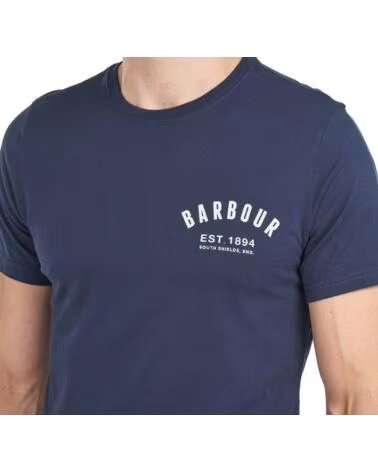 T-SHIRT BARBOUR PREPPY BLEU MARINE NAVY