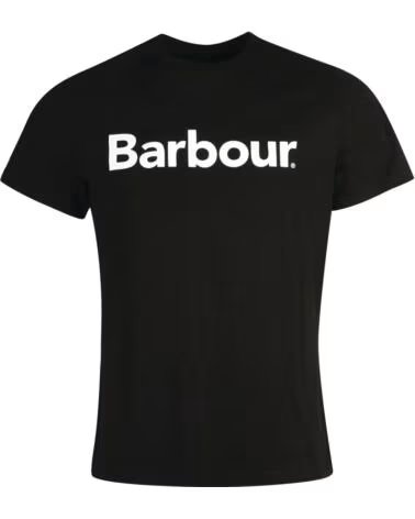 BARBOUR LOGO T-SHIRT SCHWARZ BLACK