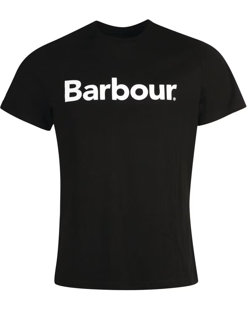 BARBOUR LOGO T-SHIRT SCHWARZ BLACK
