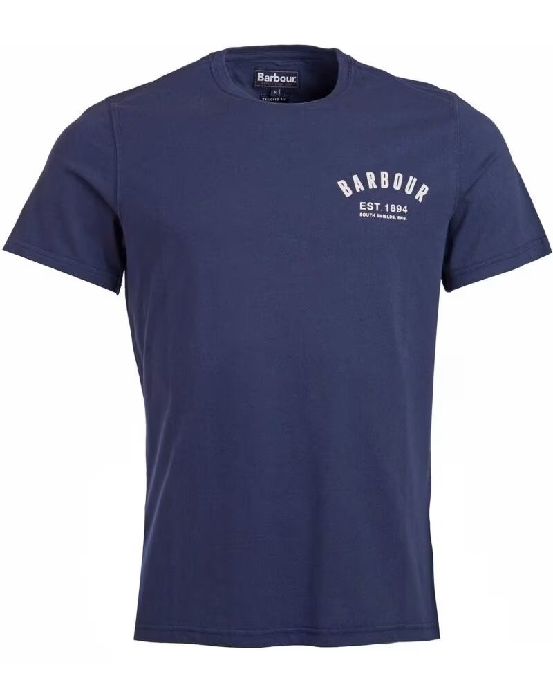 T-SHIRT BARBOUR PREPPY BLEU MARINE NAVY