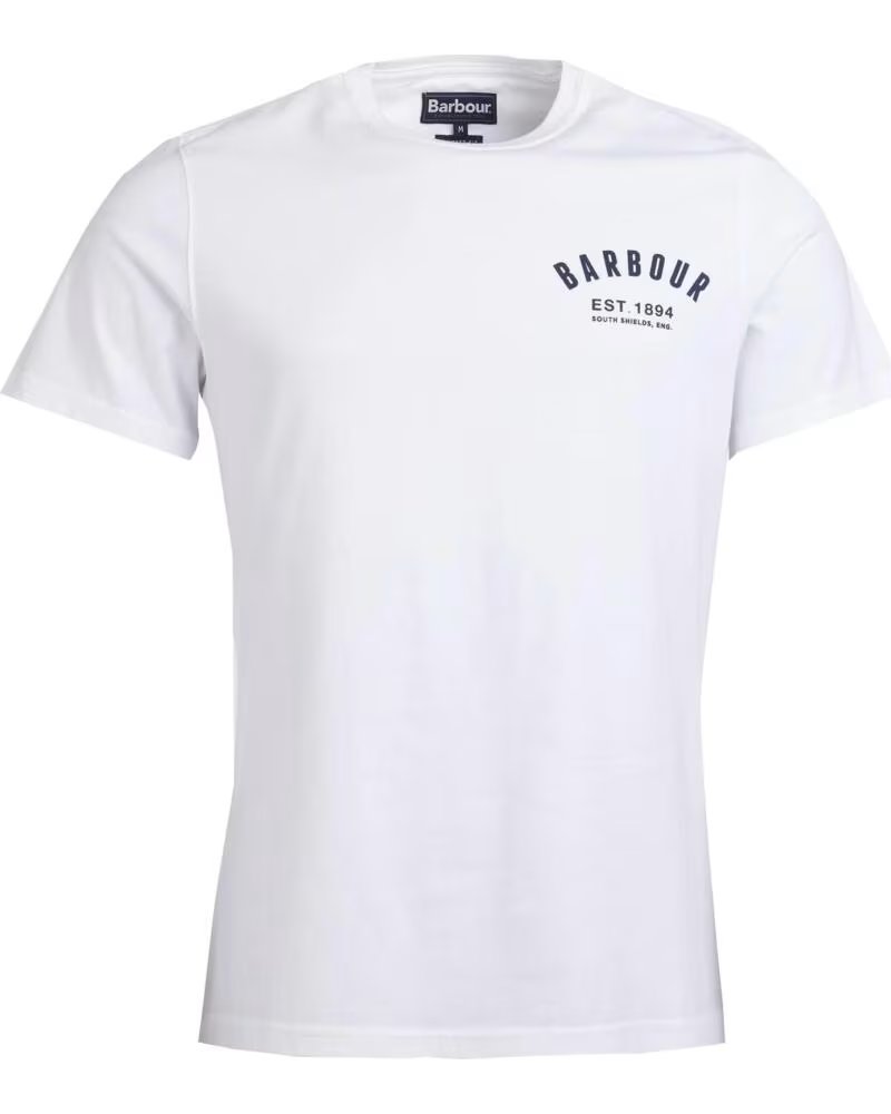 BARBOUR T-SHIRT PREPPY WHITE