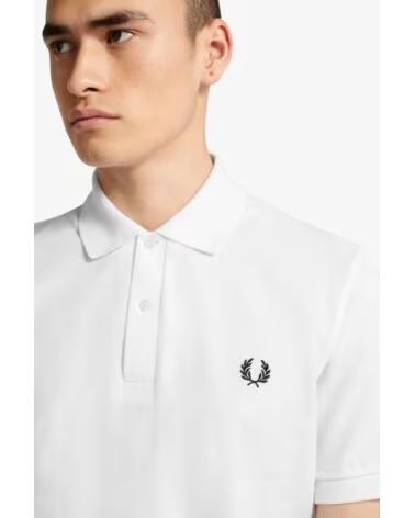 POLO FRED PERRY REISSUES ORIGINAL PLAIN WHITE NAVY