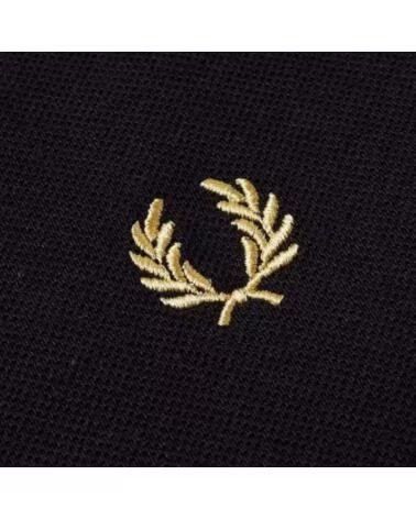 FRED PERRY REISSUES ORIGINAL PLAIN POLO BLACK CHAMPAGNE