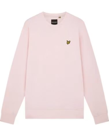 LYLE & SCOTT SUDADERA CUELLO REDONDO ROSA CLARO HOMBRE LIGHT PINK