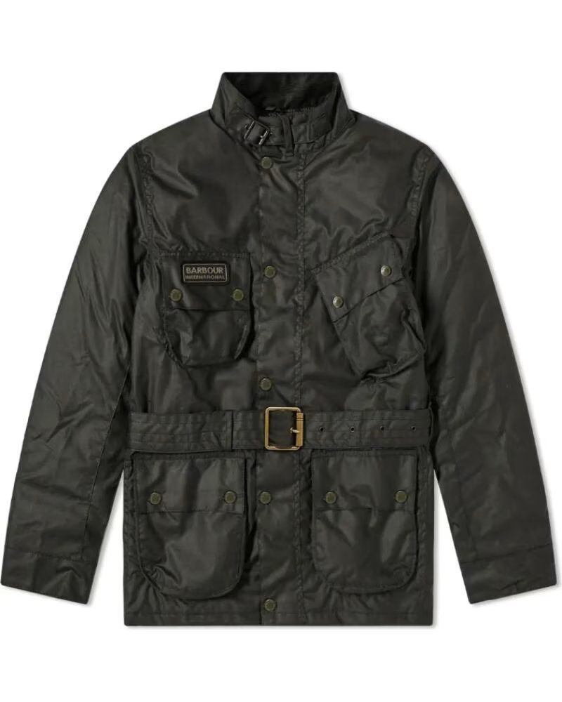 BARBOUR INTERNATIONAL NEW SL GEWACHSTE JACKE SAGE GREEN