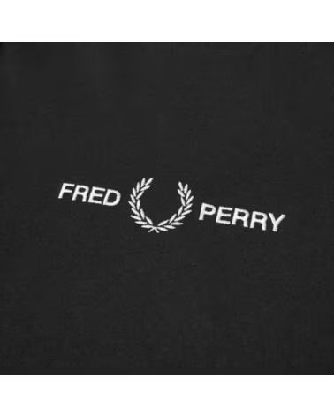 T-SHIRT FRED PERRY À LOGO BRODÉ BLACK