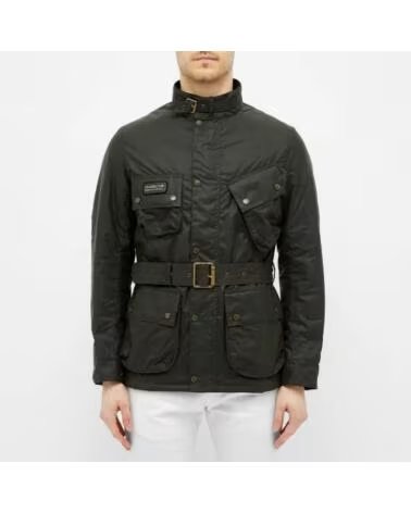 BARBOUR INTERNATIONAL NEW SL GEWACHSTE JACKE SAGE GREEN