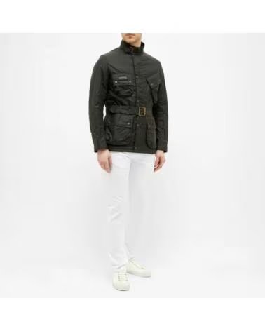 BARBOUR INTERNATIONAL NEW SL GEWACHSTE JACKE SAGE GREEN