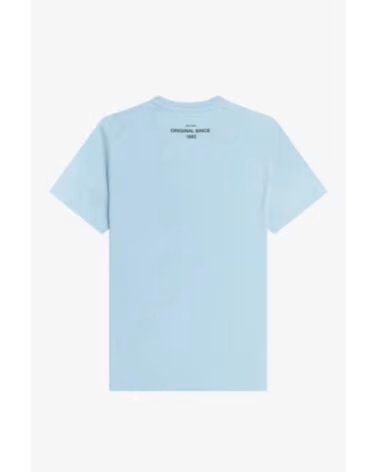 T-SHIRT ESTAMPADA FRED PERRY GLACIER AZUL CLARO LIGHT BLUE