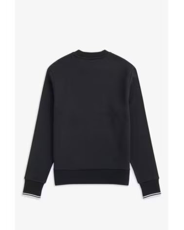 SWEAT-SHIRT FRED PERRY CREW NECK Q39422-184M HOMME NOIR