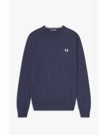 FRED PERRY CLASSIC CREW NECK JUMPER NAVY