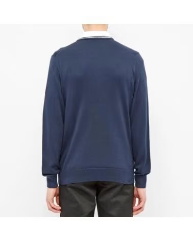 PULL FRED PERRY CLASSIC CREW KNIT DEEP CARBON NAVY