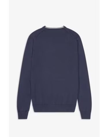 PULL FRED PERRY CLASSIC CREW KNIT DEEP CARBON NAVY