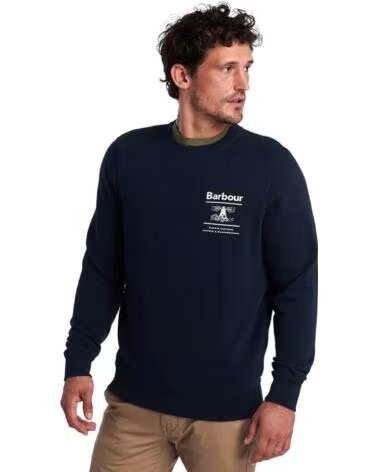 BARBOUR REED CREW SWEATSHIRT NAVY