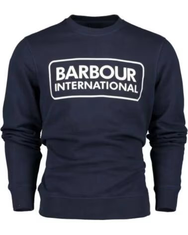 SWEAT-SHIRT INTERNATIONAL LARGE LOGO BARBOUR BLEU MARINE NAVY