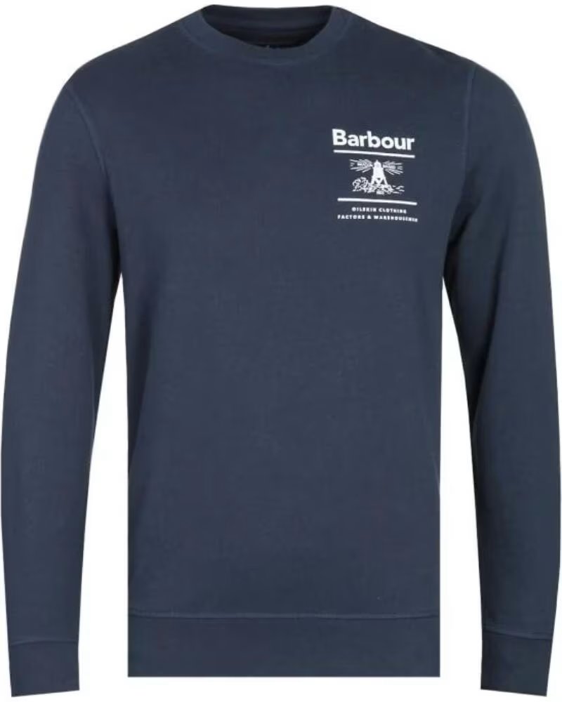 BARBOUR REED CREW SWEATSHIRT NAVY