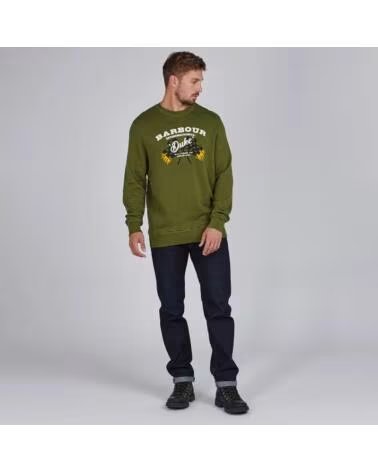 BARBOUR INTERNATIONAL FELPA FAMOUS DUKE SAGE GREEN