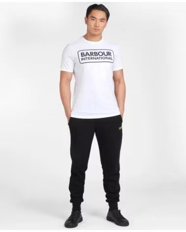 BARBOUR INTERNATIONAL ESSENTIAL LARGE LOGO T-SHIRT WHITE