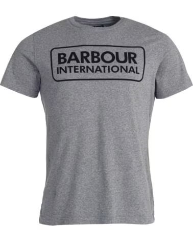 T-SHIRT BARBOUR INTERNATIONAL ESSENTIAL LARGE LOGO ANTRACITE GREY