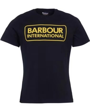 BARBOUR INTERNATIONAL ESSENTIAL LARGE LOGO T-SHIRT BLACK