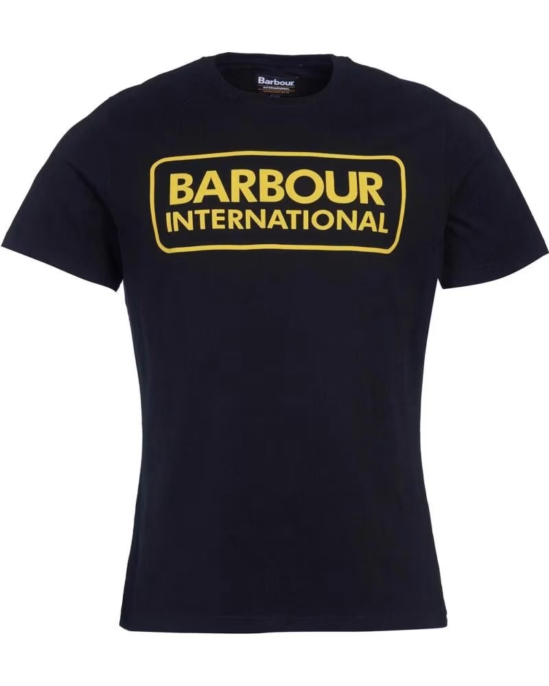 BARBOUR INTERNATIONAL ESSENTIAL LARGE LOGO T-SHIRT BLACK