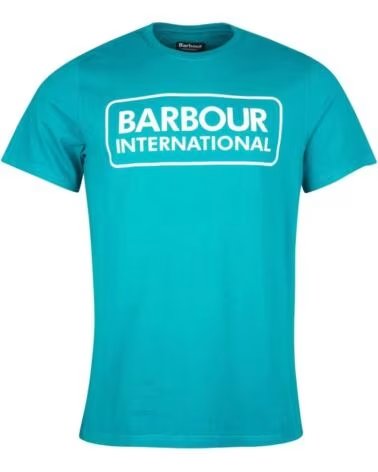 T-SHIRT BARBOUR INTERNATIONAL ESSENTIAL LARGE LOGO SHADED SPRUCE LIGHT GREEN