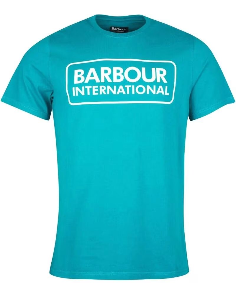 T-SHIRT BARBOUR INTERNATIONAL ESSENTIAL LARGE LOGO SHADED SPRUCE LIGHT GREEN