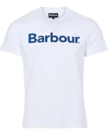 T-SHIRT BARBOUR LOGO WHITE