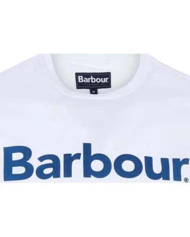T-SHIRT BARBOUR LOGO WHITE