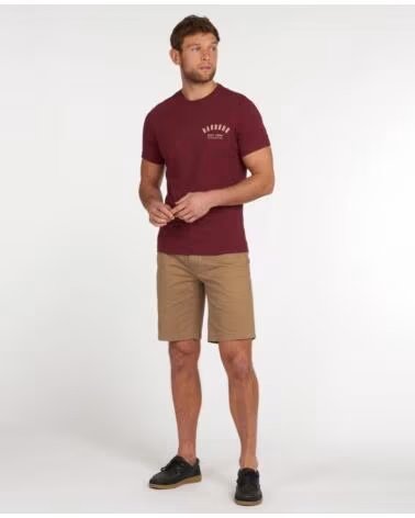 T-SHIRT BARBOUR PREPPY RUBY BURGUNDY