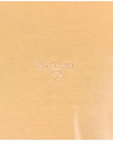 BARBOUR T-SHIRT GARMENT DYED CORAL SANDS ORANGE