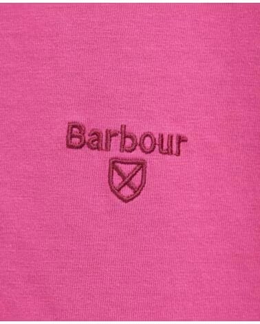 T-SHIRT BARBOUR GARMENT DYED FUSCIA LIGHT PINK