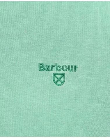 T-SHIRT BARBOUR GARMENT DYED TURF LIGHT GREEN