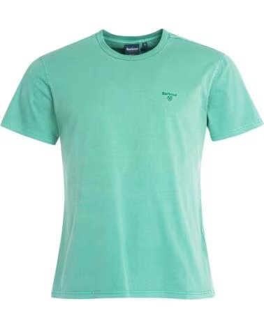 T-SHIRT BARBOUR GARMENT DYED TURF LIGHT GREEN